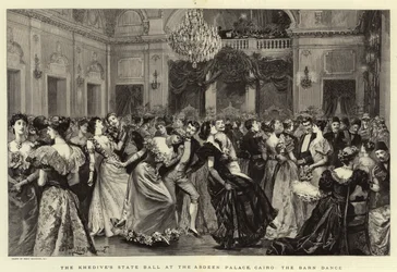 Khedivens statsbal i Abdeen-paladset, Cairo, Barn Dance